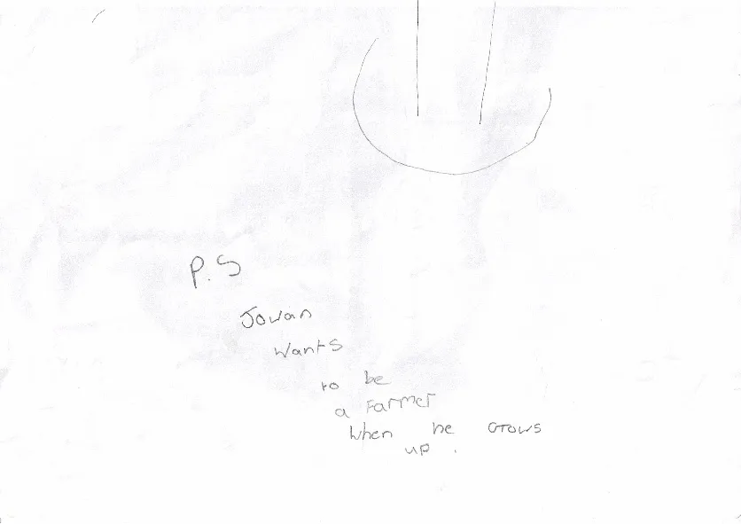 School_Drawing-02 jowan wants to be a farmer note